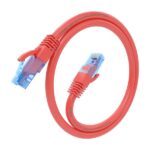 Cavo di rete RJ45 Cat.6 UTP AWG26 CCA Aisens - 30 cm - Colore rosso - immagine 2