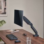 Aisens Supporto da tavolo PRO Contrappeso girevole e inclinabile per monitor/TV 9 kg (3 perni - 1 braccio) da 17-32 - Colore nero - immagine 5