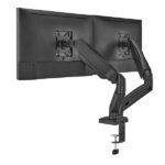 Aisens Supporto da tavolo PRO Contrappeso girevole e inclinabile per monitor/TV 9 kg (3 perni - 2 bracci) da 17-32 - Colore nero - immagine 3