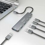 Aisens Hub USB 3.2 Gen1 5G USB-C - USB-C/M-1xUSB-C PD100W/H-1xUSB-C/H-3xUSB-A/H - 15 cm - immagine 5