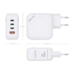 Caricabatterie GAN Aisens da 100 W - 3xUSB-C PD3.0 QC4.0 - 1xUSB-A QC3.0 - immagine 4