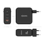 Caricabatterie GAN Aisens 140W - 2xUSB-C PD3.1 QC4.0 - 1xUSB-A QC3.0 - immagine 3