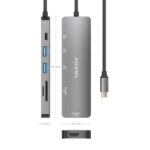 Aisens USB-C Dock 6 in 1 - USB-C a 1xHDMI - 2xUSB-A - 1xUSB-C PD 100W - 1xSD - 1xMicro SD - 15 cm - immagine 4