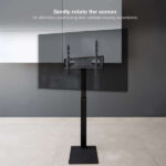 Tooq Mirage Supporto da pavimento con regolazione dell'altezza per schermi da 37"-70" - Colore nero - immagine 5