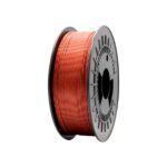 Filamento 3D PLA GLITTER - Diametro 1,75 mm - Bobina da 1 kg - Colore rosso - immagine 3