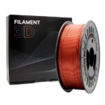 Filamento 3D PLA GLITTER - Diametro 1,75 mm - Bobina da 1 kg - Colore rosso - immagine 4