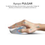 4 GHz 2400 dpi - 5 pulsanti - Per destrimani - Colore bianco