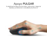 4 GHz 1600 dpi - 5 pulsanti - Per destrimani - Colore nero