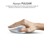 4 GHz 1600 dpi - 5 pulsanti - Per destrimani - Colore bianco