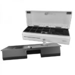 Approx Cassetto portamonete elettrico compatto - 14 scomparti - Apertura manuale e automatica - Connessione RJ11 - Colore bianco - immagine 2