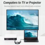 Vention Cavo convertitore HDMI maschio a VGA femmina con jack da 3,5 mm - 0,15 m - Colore nero - immagine 4