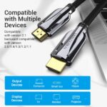 Cavo HDMI 2.1 maschio-maschio Vention - 3 m - Placcato in oro - Colore nero - immagine 3