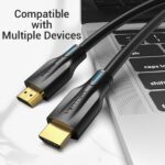 Cavo HDMI maschio-maschio 2.1 8K Vention - 1 m - Colore nero - immagine 5