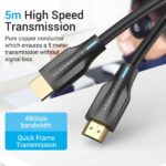 Cavo HDMI maschio-maschio 2.1 8K Vention - 1 m - Colore nero - immagine 3