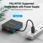 Vention Convertitore da HDMI femmina a RCA femmina e MiniUSB femmina - Colore nero - immagine 3