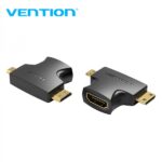 Vention Adattatore HDMI femmina a Micro HDMI maschio - Mini HDMI maschio - Colore nero - immagine 2
