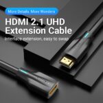 Cavo prolunga HDMI 2.1 8K HDMI maschio a HDMI femmina Vention - 1 m - Colore nero - immagine 3