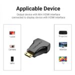 Vention Adattatore Mini HDMI maschio a HDMI femmina - Colore nero - immagine 5
