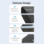 Vention Switch/Splitter HDMI Femmina a 2x HDMI Femmina 4K Bidirezionale - Colore Nero - immagine 4