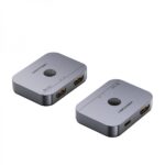 Vention Switch/Splitter HDMI 2.1 8K Bidirezionale HDMI Femmina/USB-C Femmina a 2x HDMI Femmina - Colore Grigio - immagine 2