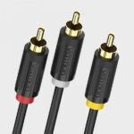 Cavo stereo Vention 3x RCA maschio a 3x RCA maschio - 2 m - Colore nero - immagine 2