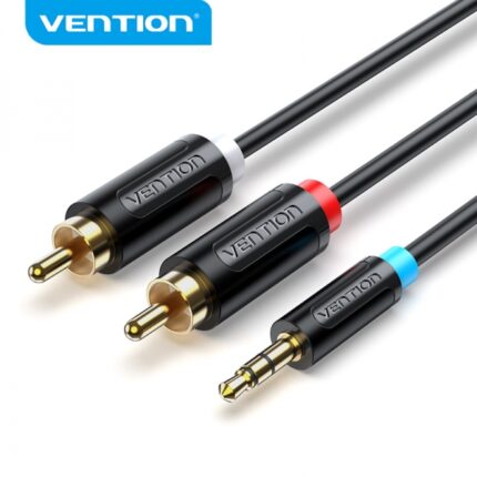 5 maschio a 2x RCA maschio - 5 m - Colore nero