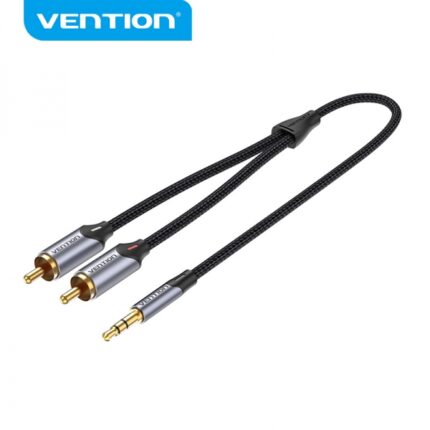 5 maschio a 2x RCA maschio - 2 m - Colore grigio