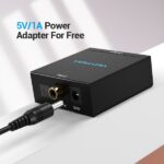 Vention Convertitore audio Toslink e RCA a 2x RCA - Colore nero - immagine 4