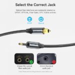 Vention Cavo audio in fibra ottica - 1,5 m - Colore nero - immagine 4