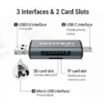 Lettore di schede esterno USB 3.0 Vention - Colore grigio - immagine 5