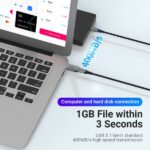 Vention Adattatore USB 3.0 maschio a USB-C femmina - Colore grigio - immagine 4