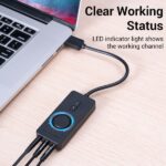 Vention Scheda audio USB A a 3x Jack 3,5 femmina - Colore nero - immagine 3