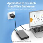 Cavo di alimentazione Vention da USB-A maschio a DC 5,5 mm - 1 m - Colore nero - immagine 4