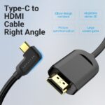 Cavo Vention USB-C maschio a HDMI 2.0 maschio ad angolo retto - 1,5 m - Colore nero - immagine 5