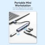 Vention HUB 4 in 1 USB 3.0 a 4xUSB - 0,15 m - Colore grigio - immagine 4