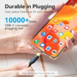 Cavo Vention da USB-C maschio a USB-C maschio 3A 60W LED - 1 m - Cotone intrecciato nero - immagine 4