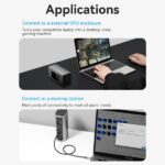Cavo Vention USB-C 4.0 maschio a USB-C maschio - 1 m - Colore grigio - immagine 3