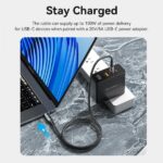 Cavo Vention da USB-C maschio a USB-C maschio - 1,2 m 5 A PD100W con display LED - Colore nero - immagine 3