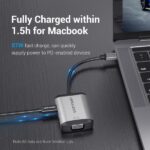 Vention Docking Station 4 in 1 USB-C a HDMI/VGA/USB3.0/PD87W - 0,15 m - Colore grigio - immagine 3