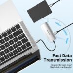 Vention Docking Station 6 in 1 USB-C a HDMI 4K/3xUSB3.0/USB-C Gen1/PD100W - 0,15 m - Colore grigio - immagine 3