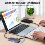 Vention Docking Station 6 in 1 USB-C a HDMI 4K/3xUSB3.0/USB-C Gen1/PD100W - 0,15 m - Colore grigio - immagine 5