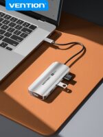 Vention Docking Station 5 in 1 USB-C a HDMI/3xUSB3.0/PD - 0,15 m - Alluminio grigio - immagine 3