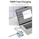 Vention Docking Station 5 in 1 USB-C a HDMI/3xUSB3.0/PD - 0,15 m - Alluminio grigio - immagine 4
