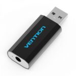 Scheda audio esterna USB a CTIA Vention - Colore nero metallizzato - immagine 2