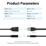 Cavo di prolunga USB 2.0 maschio-femmina Vention - 1,5 m - Colore nero - immagine 5