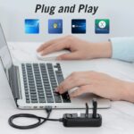 Vention HUB 4 in 1 da USB2.0 a 4xUSB2.0 - 0,5 m - Colore nero - immagine 5