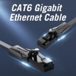 Vention Cavo di rete UTP RJ45 Cat6 piatto - 0,75 m - Colore nero - immagine 4