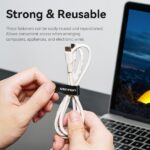 Vention Striscia organizzatrice di cavi - 18 cm - Colore nero - immagine 4