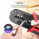 Vention Crimpatrice metallica per RJ45 - Colore nero e rosso - immagine 3