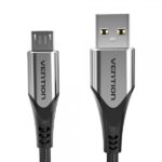 Cavo USB 2.0 maschio a MicroUSB maschio 60W 480Mbps - 1m - Colore grigio - immagine 2